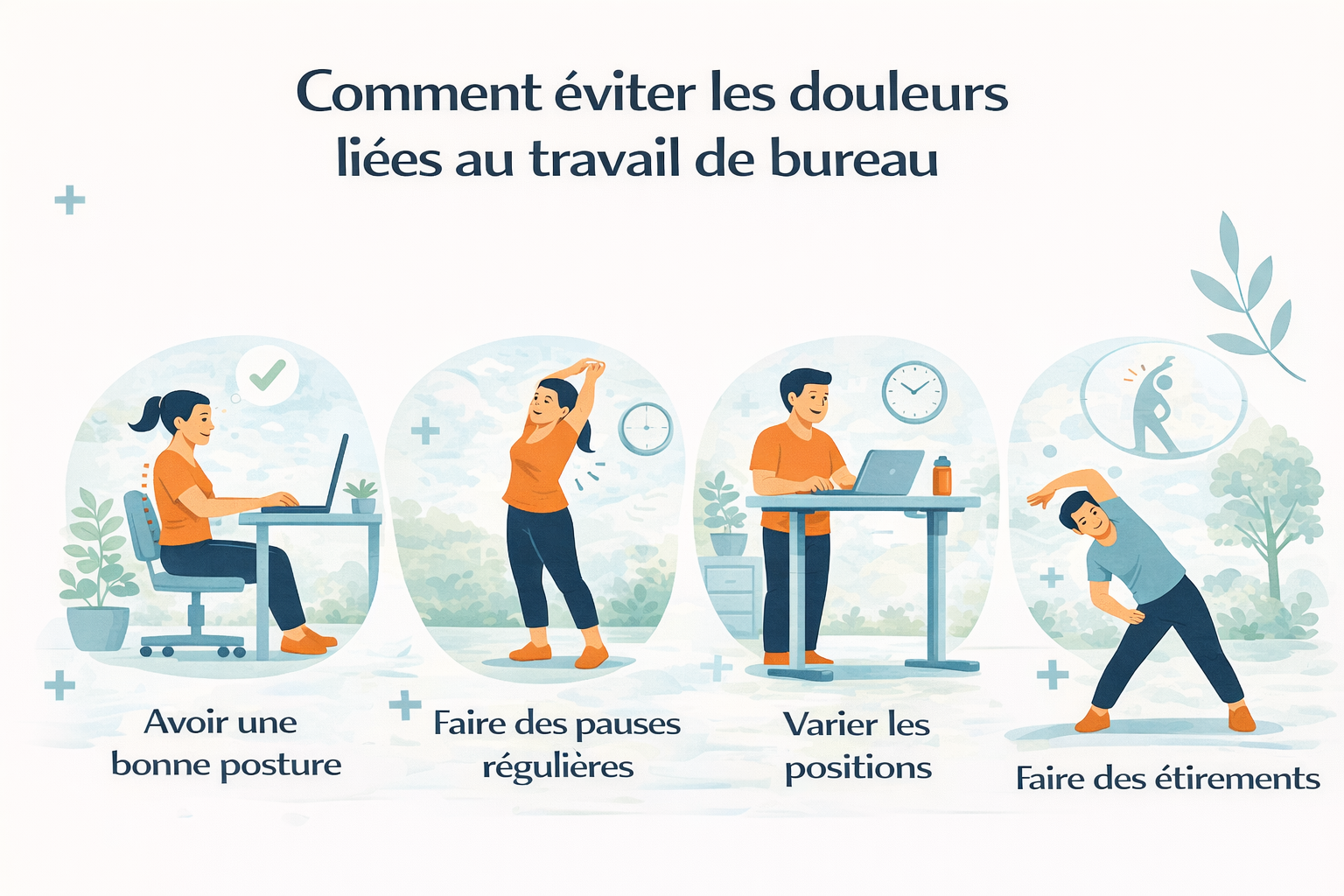 Comment éviter les douleurs liées au travail de bureau