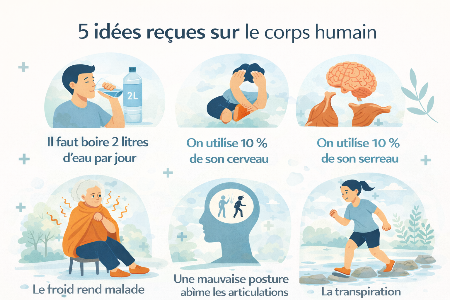 5 idées reçues sur le corps humain