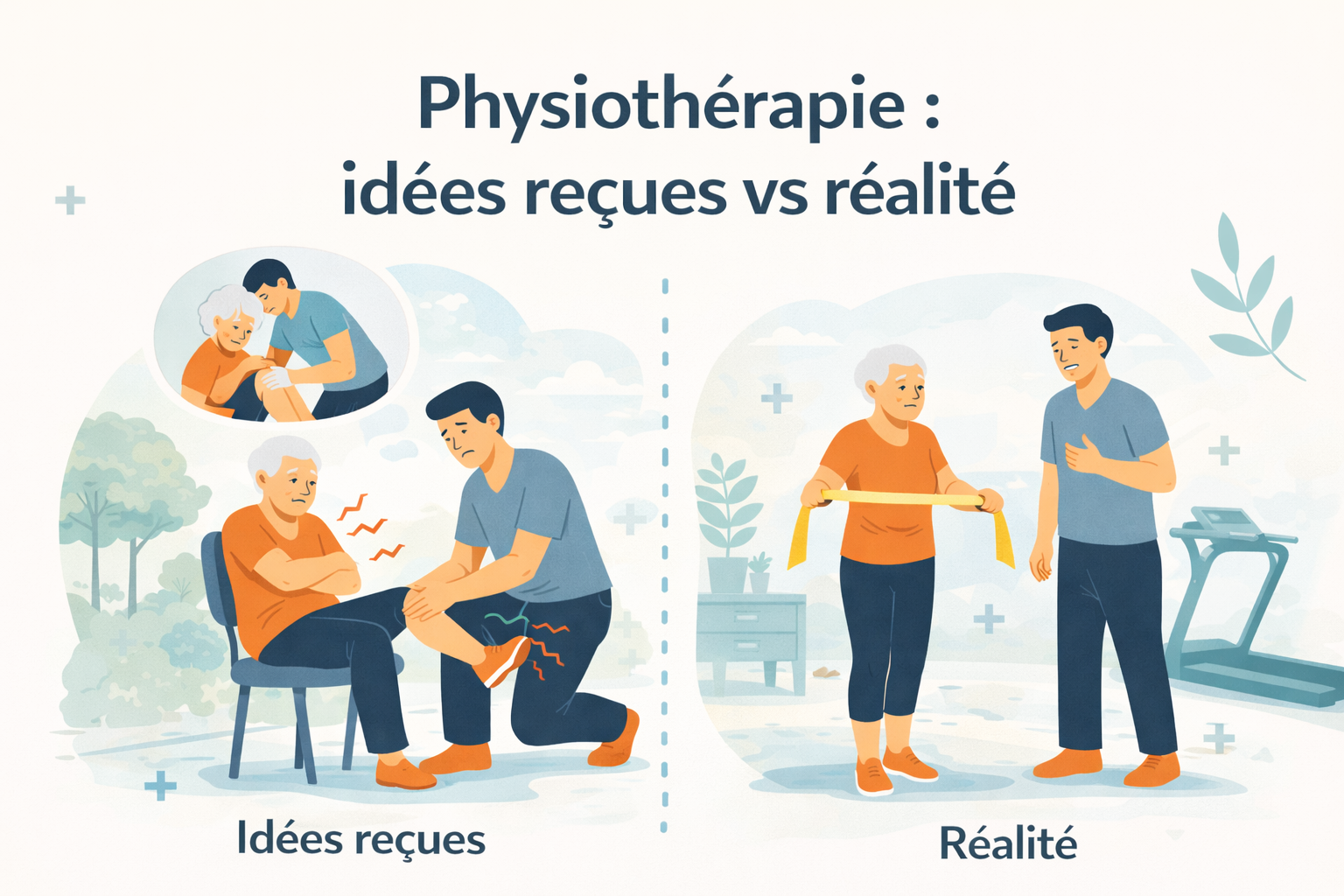 Physiothérapie : idées reçues vs réalité