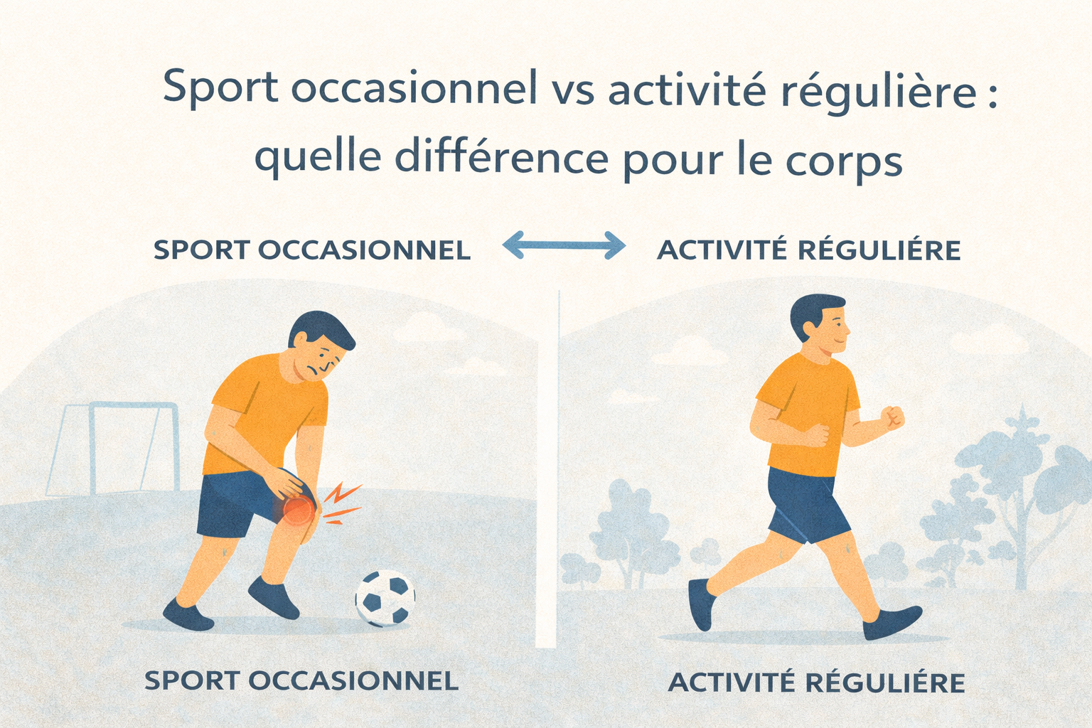 Sport occasionnel vs activité régulière : quelle différence pour le corps