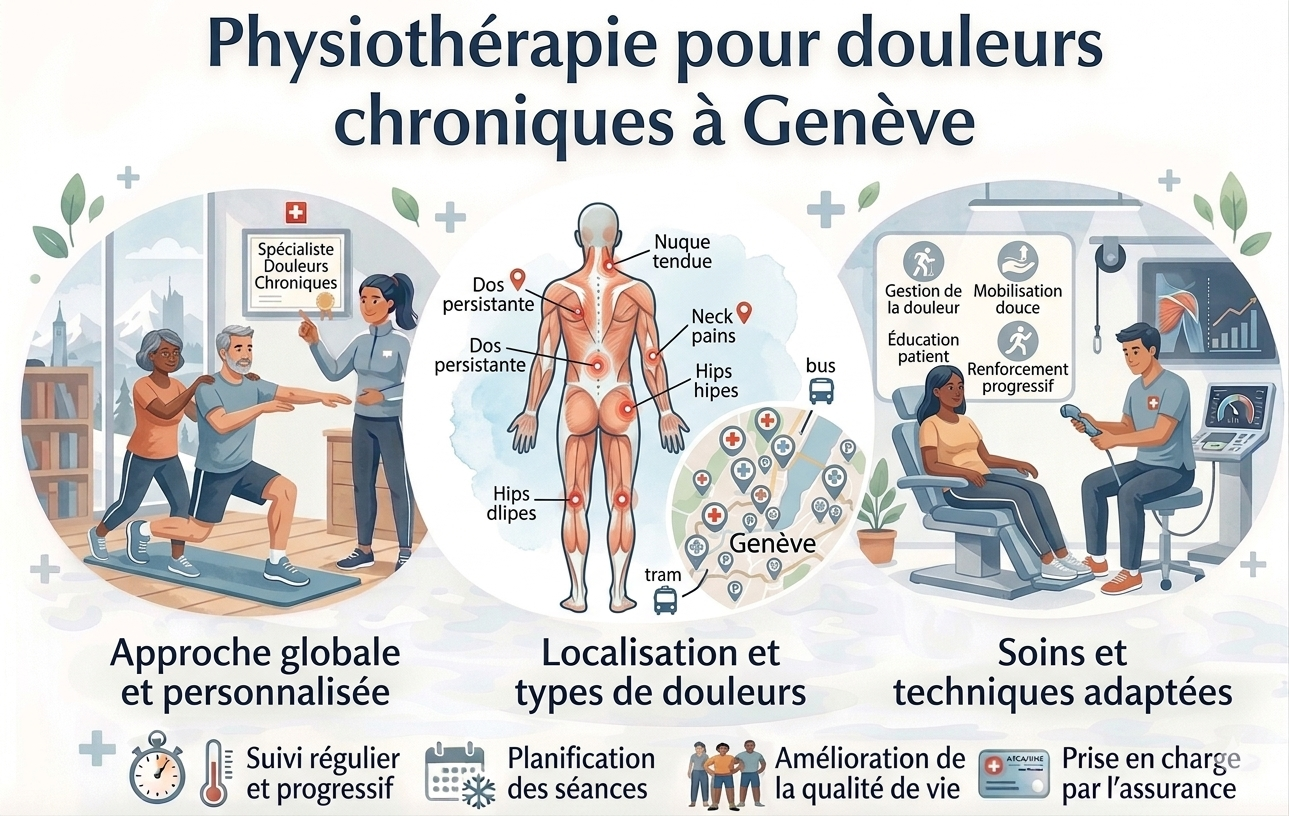 Physiothérapie pour douleurs chroniques à Genève