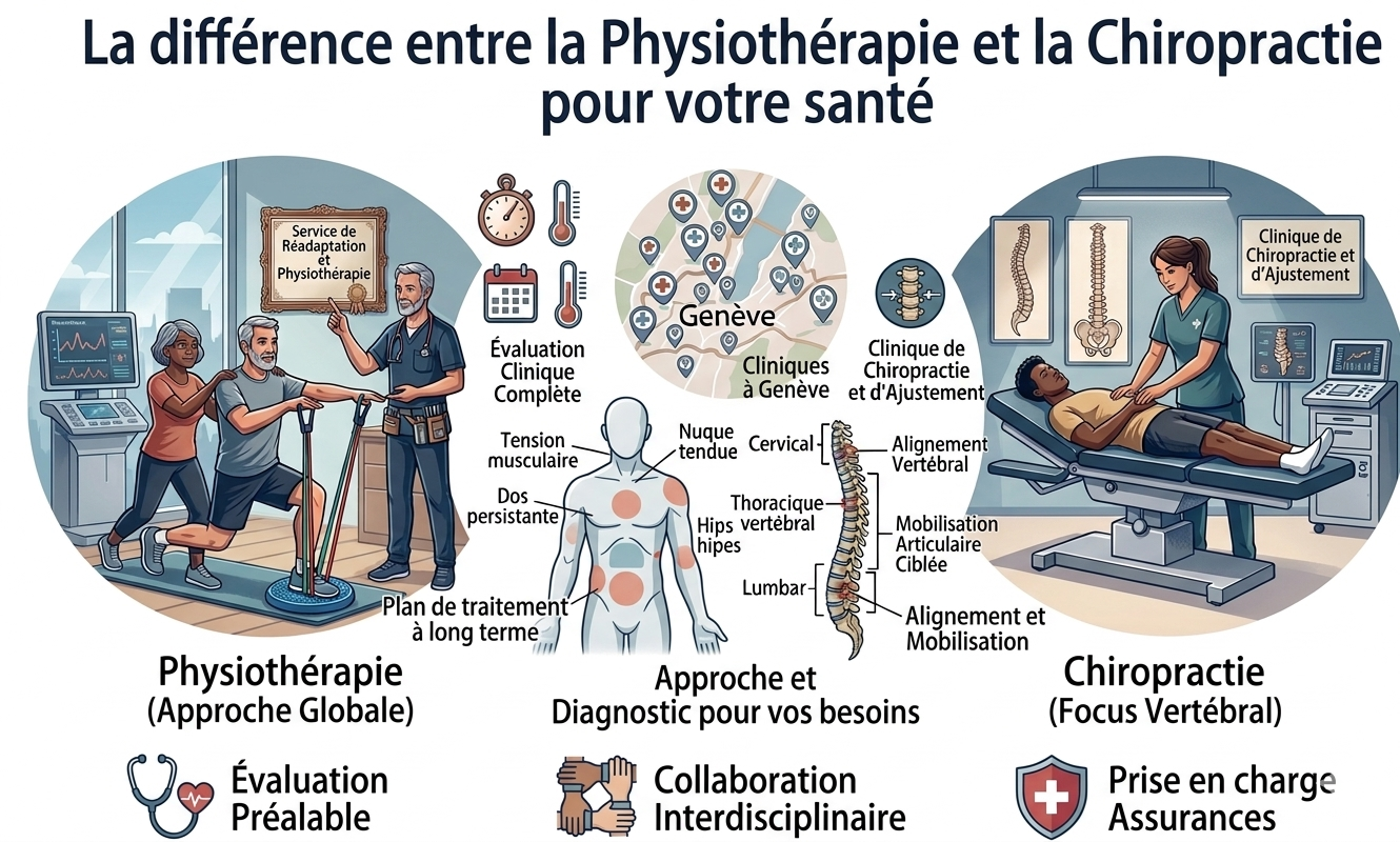 Physiothérapie et chiropractie : que choisir à Genève ?