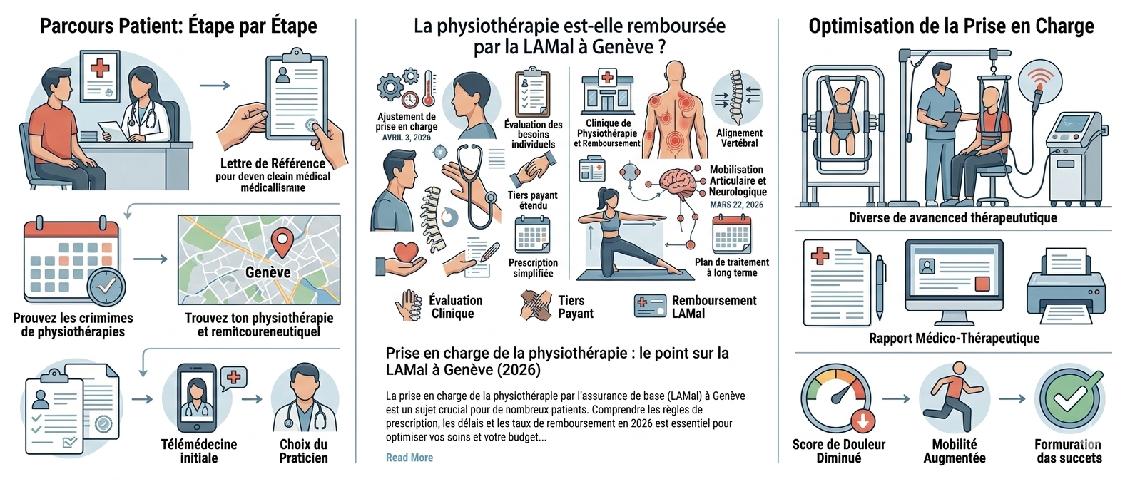 La physiothérapie est-elle remboursée par la LAMal à Genève ?